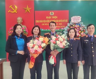 Viện KSND huyện Mỹ Đức tổ chức thành công Đại hội Công đoàn